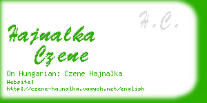 hajnalka czene business card